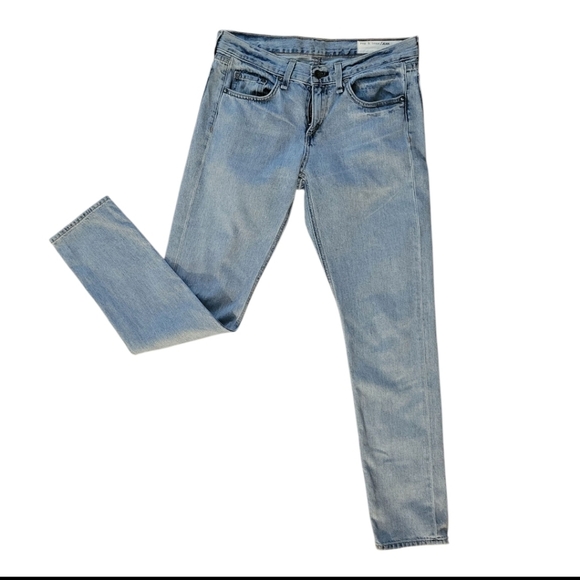 rag & bone Denim - RAG & BONE Women's Light Blue Boyfriend Jeans Beckers Size 25 Straight